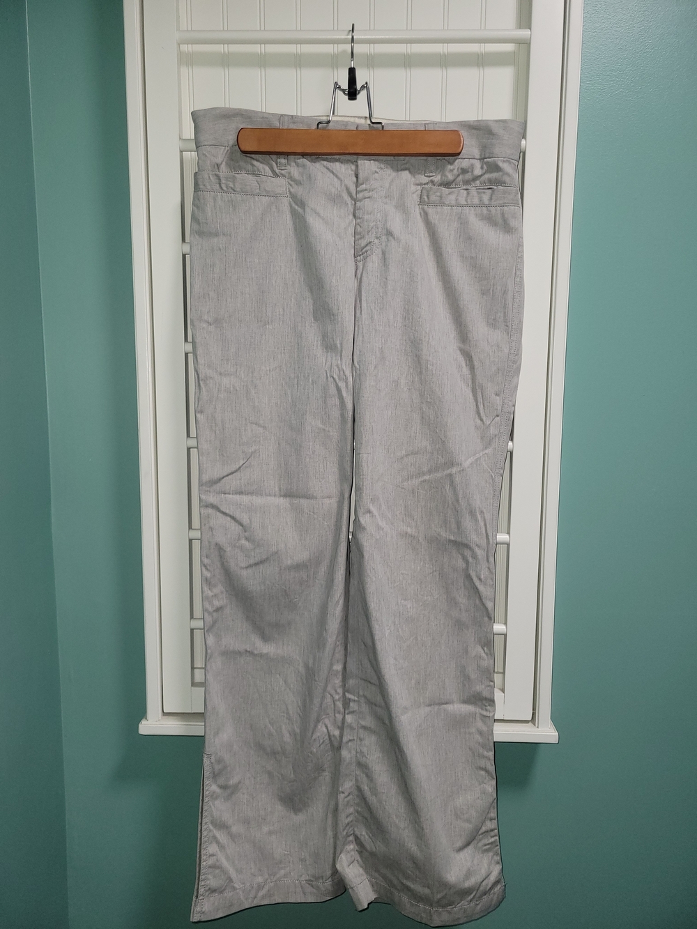 Banana Republic Vintage 2004 Light Gray Straight-Leg Dress Pants Size 4S